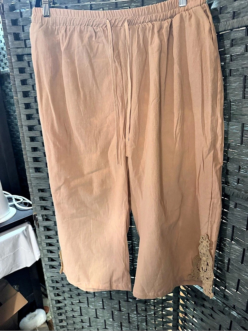Wide Leg Pants in Brown
